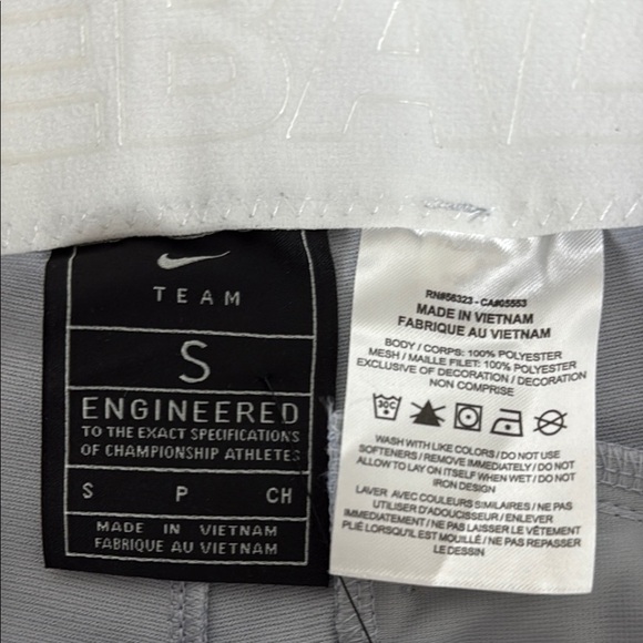 Nike‎ Gray Baseball Pants Men’s Size S Belt Loops Tapered Stretch Dri-FIT - Picture 10 of 12